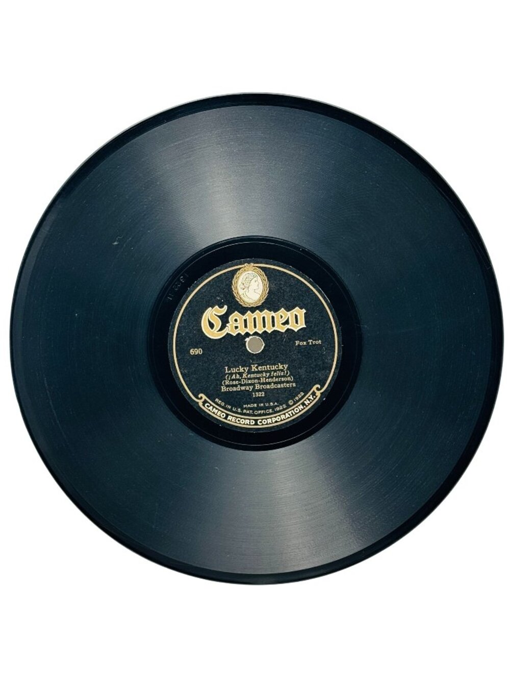 Broadway Broadcasters / Lou Gold 10 Inch Shellac 78 RPM Cameo Records 690